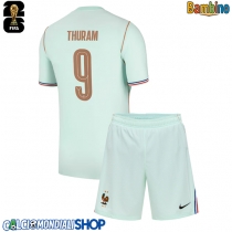Maglie da calcio Francia Marcus Thuram #9 Seconda Maglia Bambino Mondiali 2026  Manica Corta + Pantaloni corti)